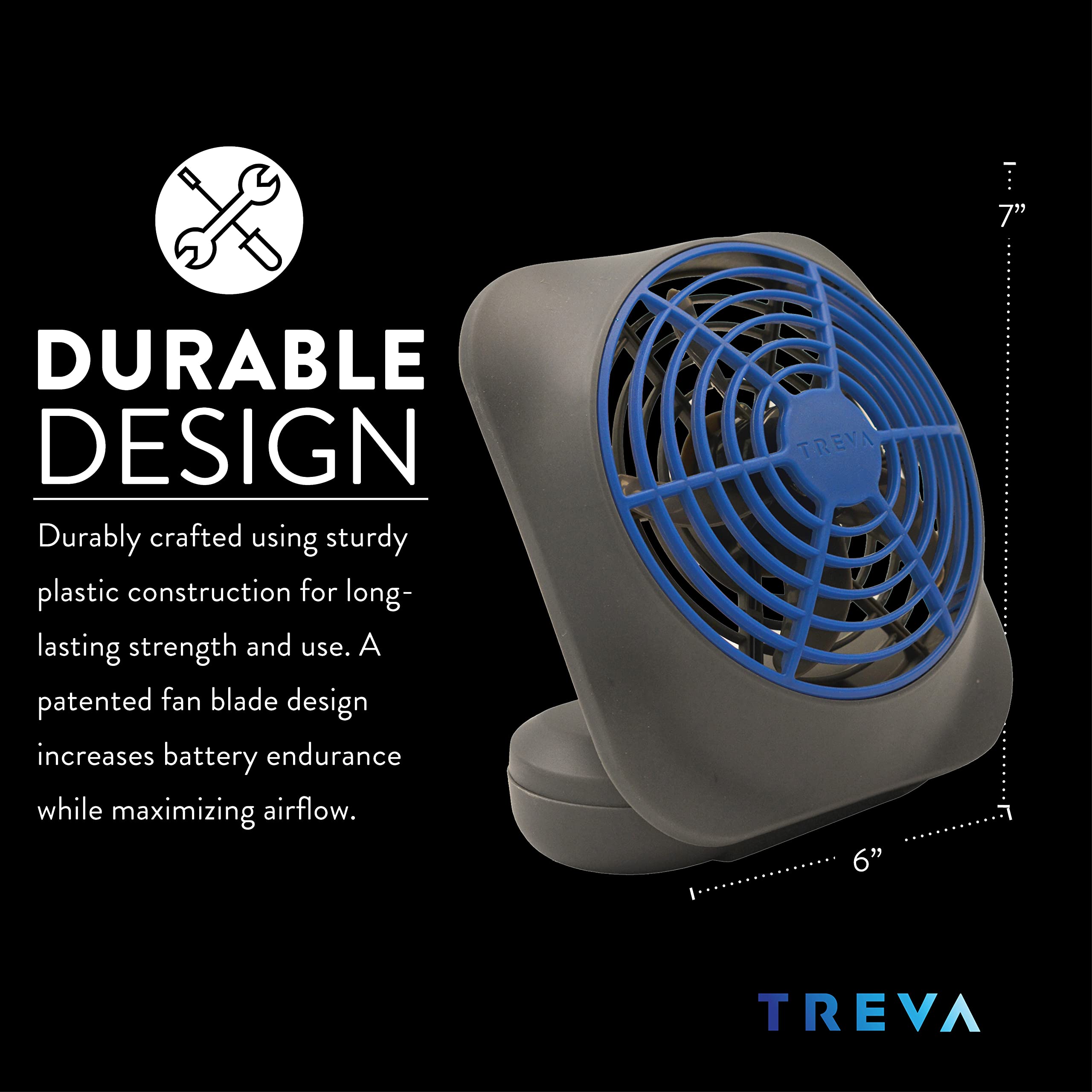 Foto 5 pulgar | Venta Internacional - Ventilador a Batería O2cool Treva de Escritorio Portátil 5 Pulgadas