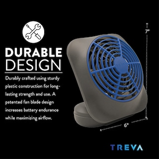 Foto 4 | Venta Internacional - Ventilador a Batería O2cool Treva de Escritorio Portátil 5 Pulgadas