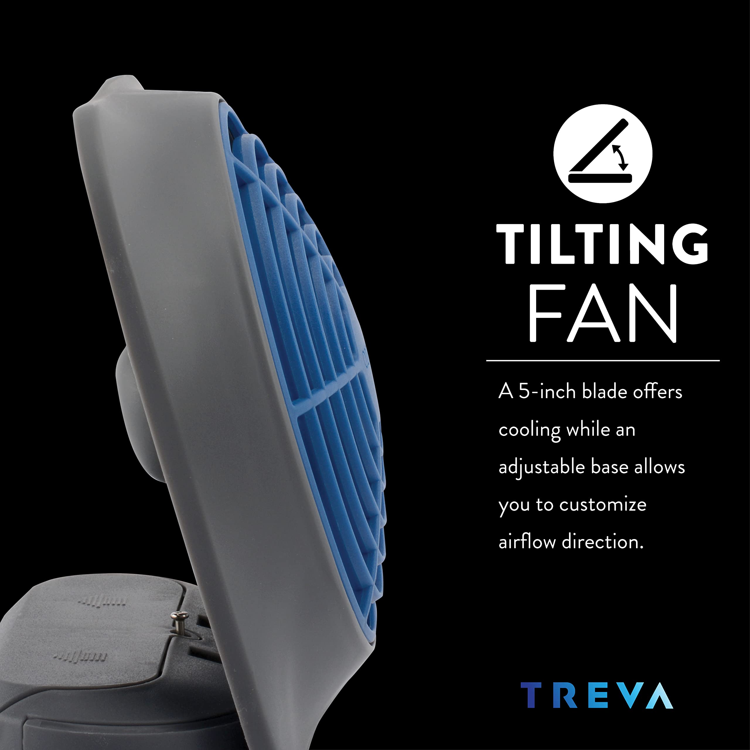 Foto 6 pulgar | Venta Internacional - Ventilador a Batería O2cool Treva de Escritorio Portátil 5 Pulgadas