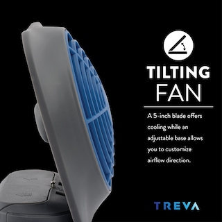 Foto 5 | Venta Internacional - Ventilador a Batería O2cool Treva de Escritorio Portátil 5 Pulgadas