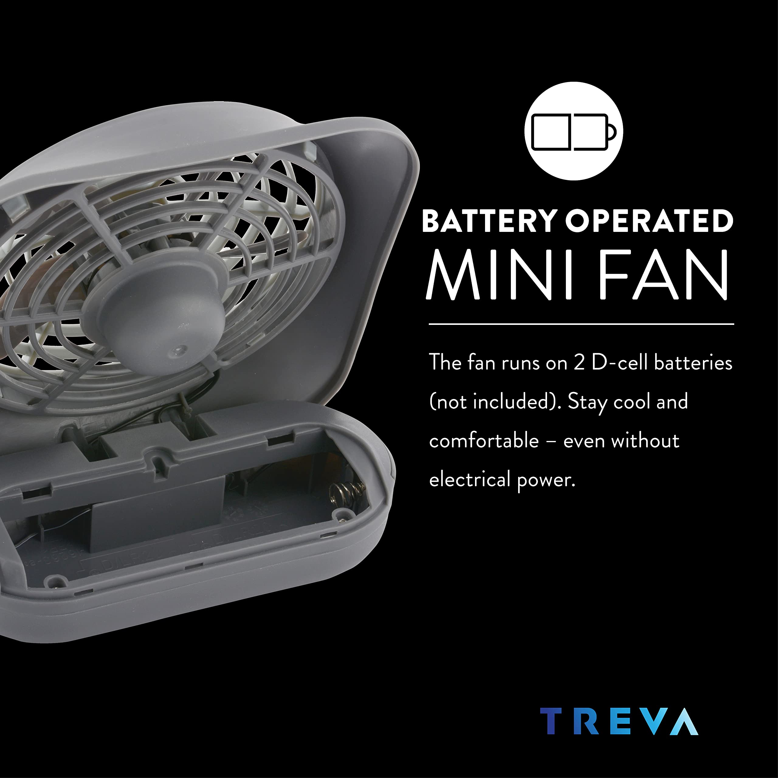 Foto 7 pulgar | Venta Internacional - Ventilador a Batería O2cool Treva de Escritorio Portátil 5 Pulgadas
