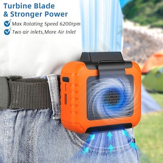 Foto 5 | Venta Internacional - Ventilador Portátil con Clip de Cintura Jieyou 6000 Mah