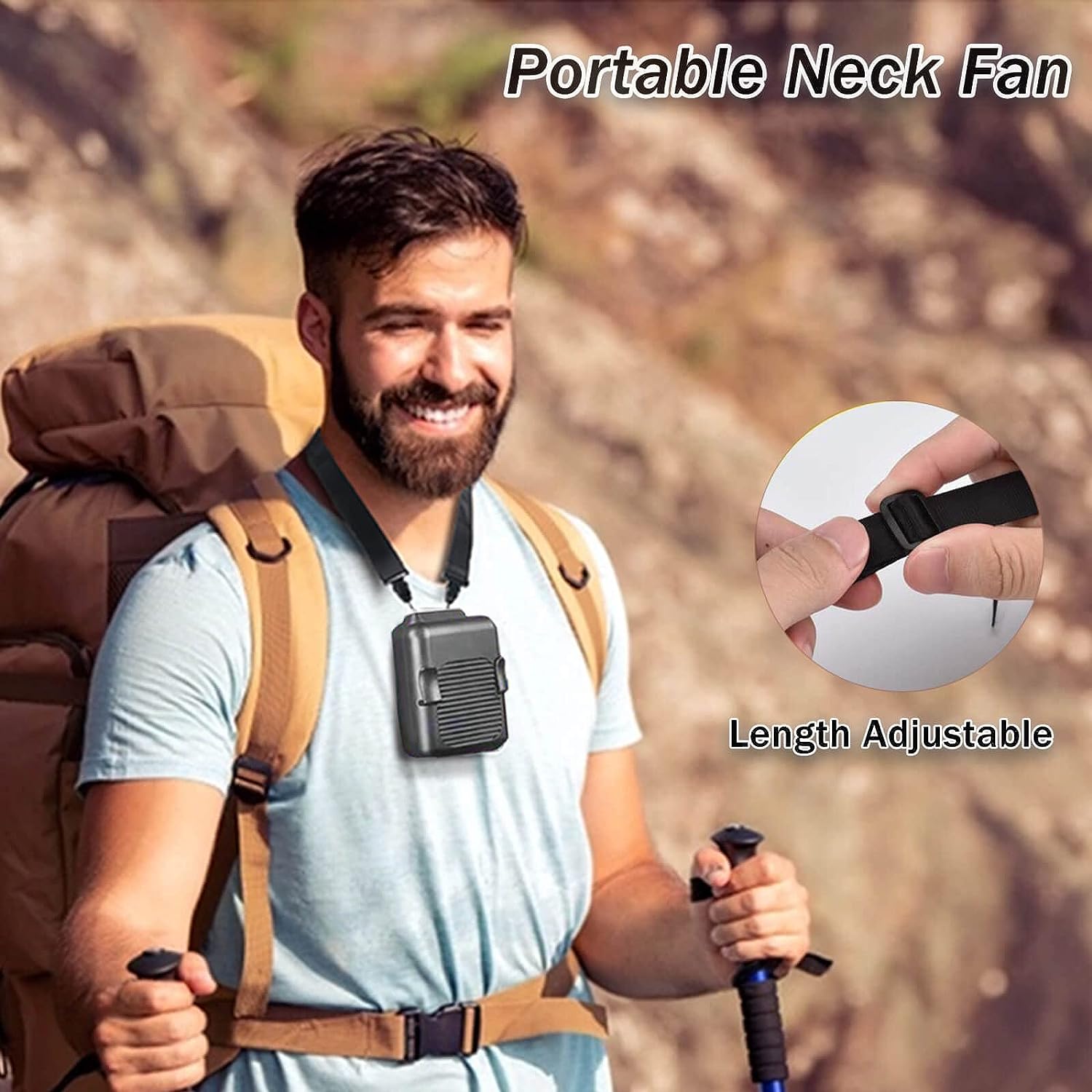 Foto 6 pulgar | Venta Internacional - Ventilador Portátil con Clip de Cintura Jieyou De 6000 Mah Funciona con Pilas