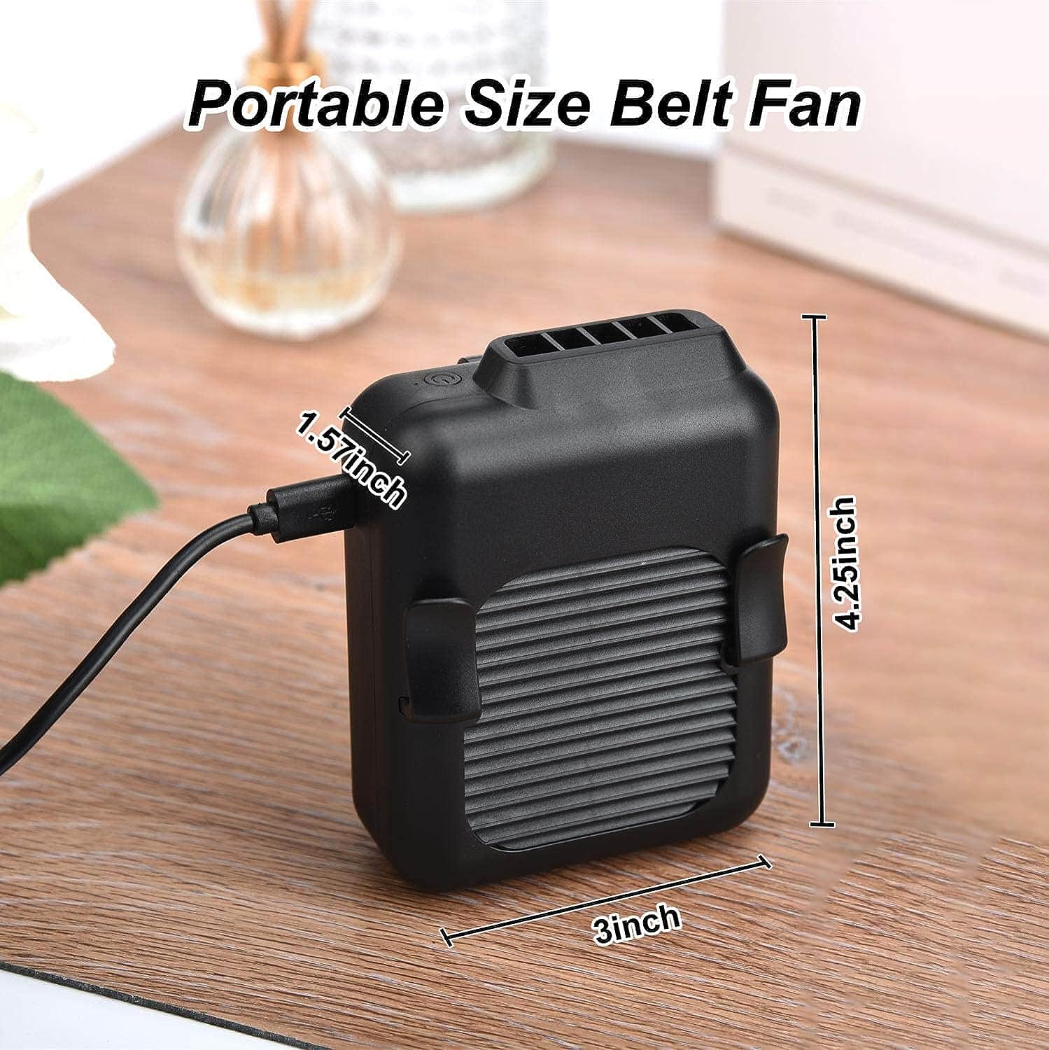 Foto 8 pulgar | Venta Internacional - Ventilador Portátil con Clip de Cintura Jieyou De 6000 Mah Funciona con Pilas