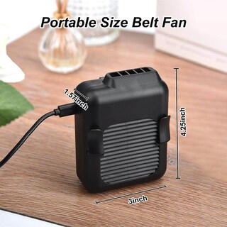 Foto 7 | Venta Internacional - Ventilador Portátil con Clip de Cintura Jieyou De 6000 Mah Funciona con Pilas