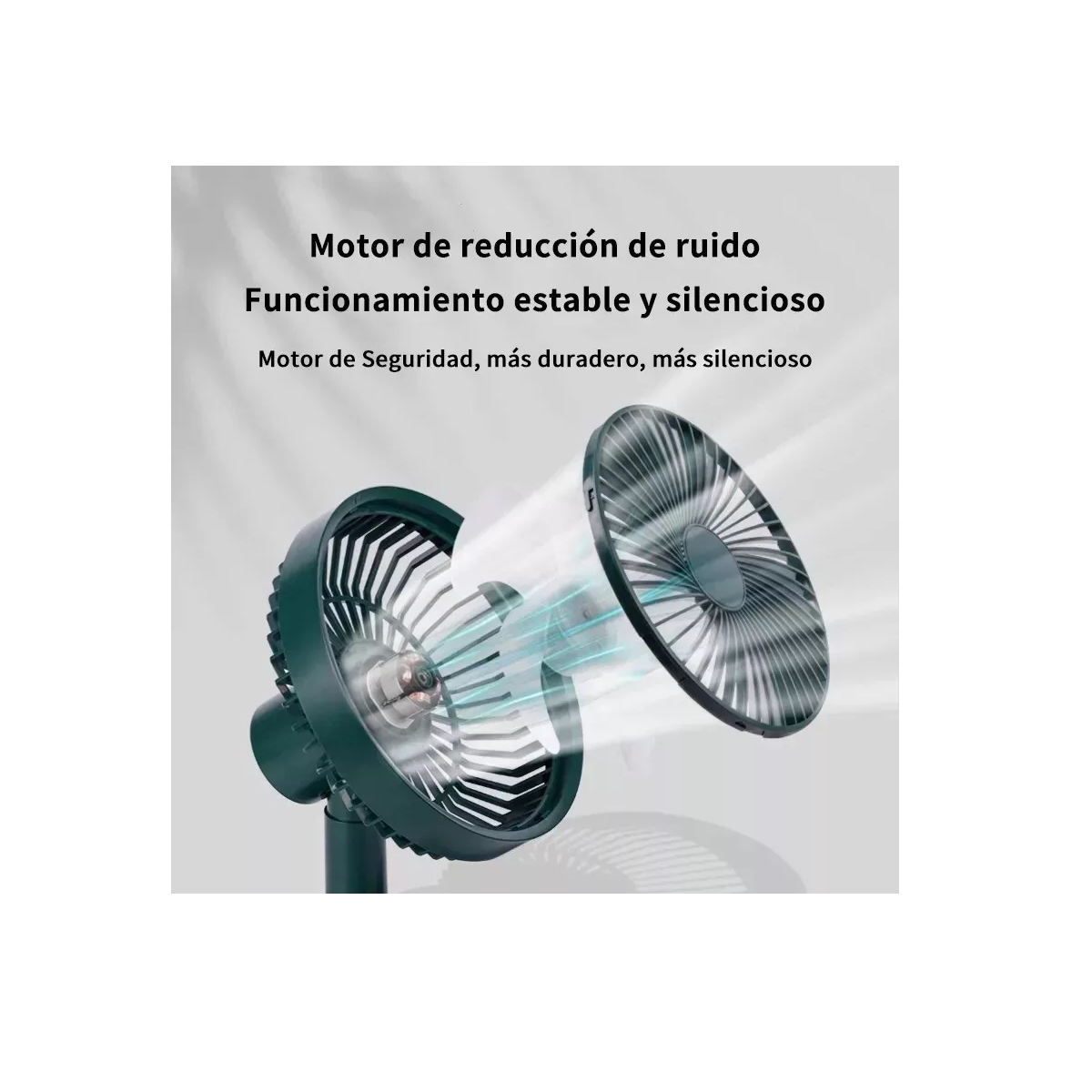 Foto 4 pulgar | Ventilador de Escritorio Eo Safe Imports Esi12864 Verde Portátil