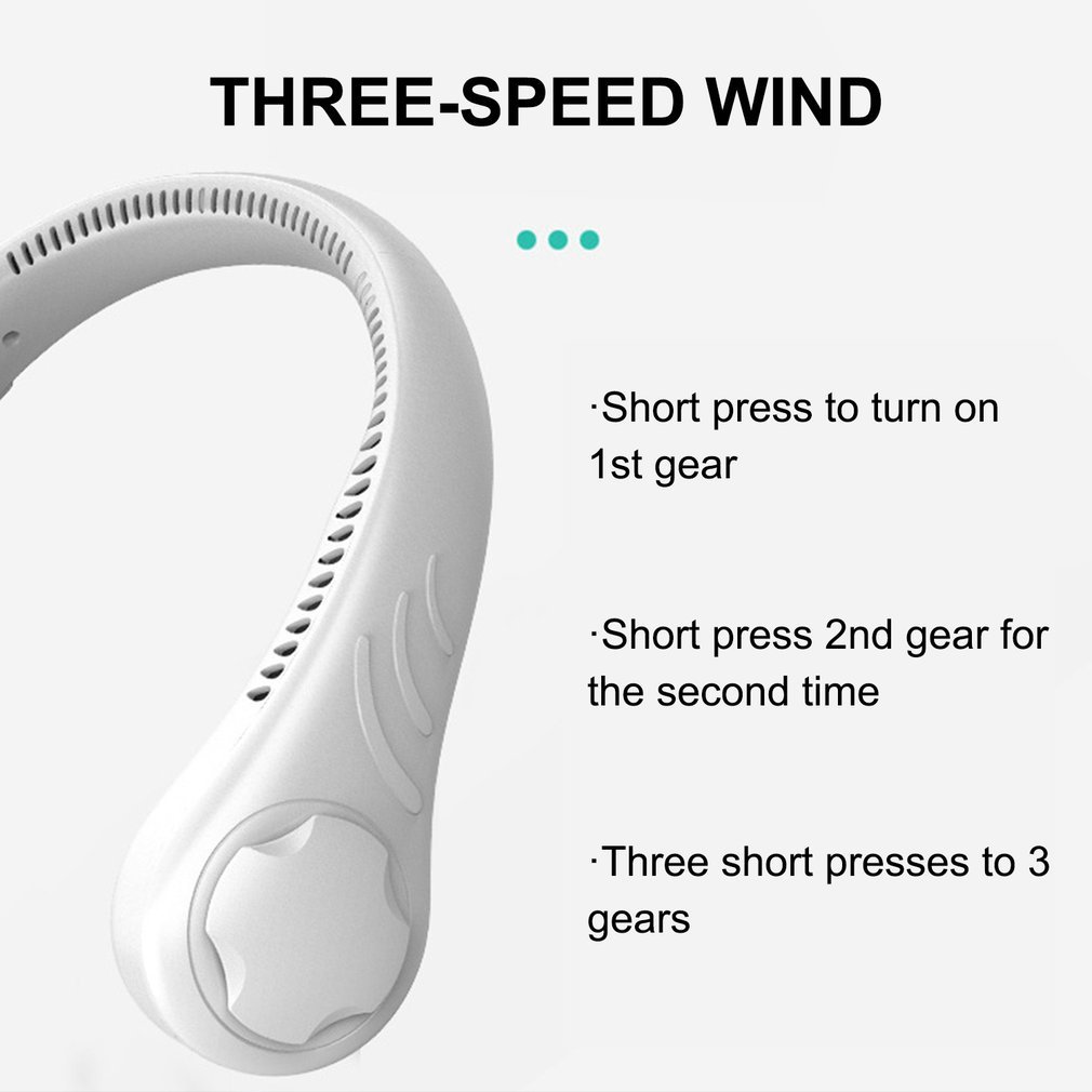 Foto 5 pulgar | Ventilador Portátil De Cuello Colgante Panont Corbast Con Batería De 1200 Mah - Venta Internacional.