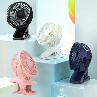 Foto 5 | Ventilador Portátil Con Carga Usb, Mini Ventilador De Escritorio Con Clip De 360 Grados - Venta Internacional.