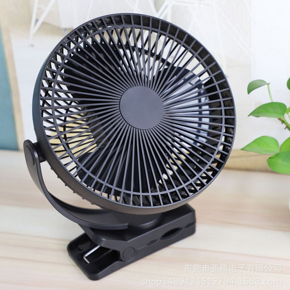 Foto 4 pulgar | Ventilador De Flujo De Aire Con Clip, Batería Recargable Usb De 5 Pulgadas - Venta Internacional.