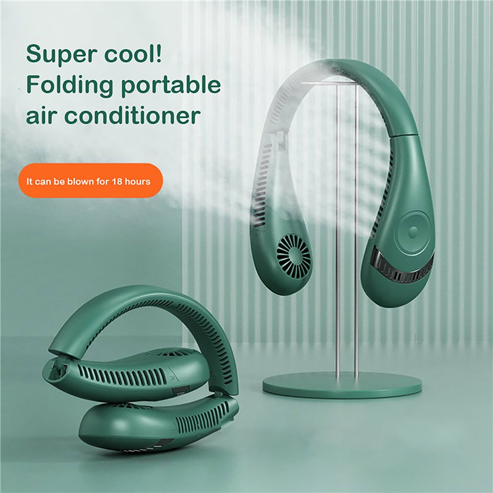 Foto 4 pulgar | Ventilador De Cuello Portátil De 5000 Mah Con 80 Orificios De Ventilación Y 3 Velocidades - Venta Internacional.