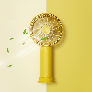 Foto 1 | Ventilador Portátil De Bolsillo F22 Fana Hand Con Base Amarilla - Venta Internacional.