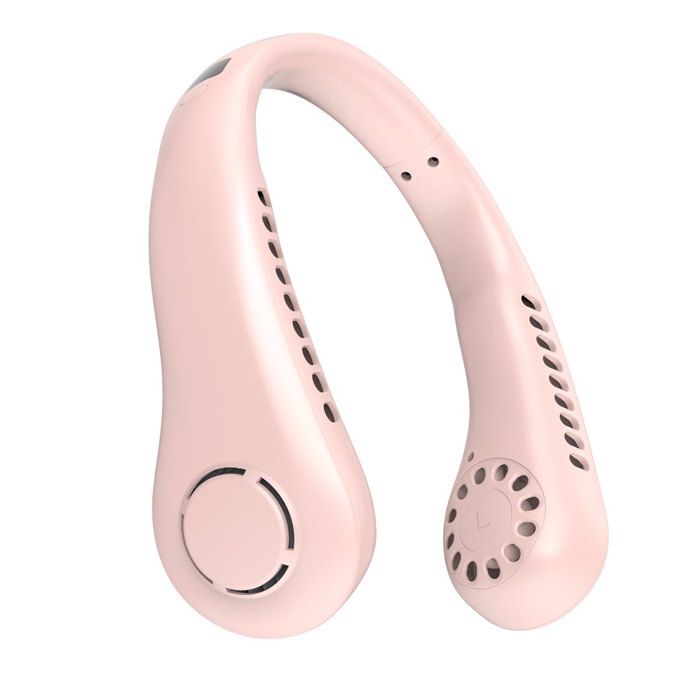Foto 2 pulgar | Mini Ventilador De Cuello Portátil Sin Cuchillas, Recargable Por Usb Con 5 Velocidades - Venta Internacional.