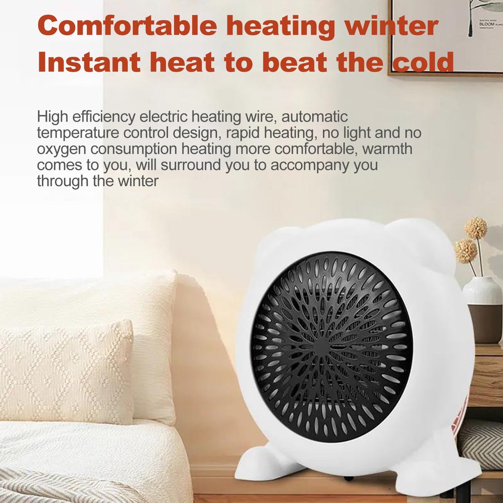 Foto 5 pulgar | Calentador De Ventilador Portátil De Escritorio De Bajo Consumo De Energía 600 W - Venta Internacional.