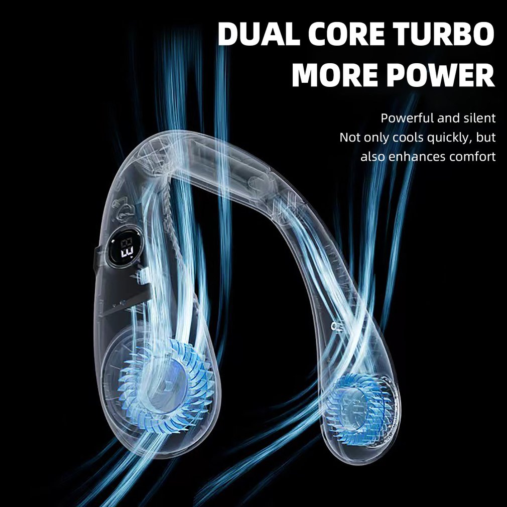 Foto 3 pulgar | Ventilador Portátil De Cuello Colgante Sin Hojas Con Batería De 3000 Mah - Venta Internacional.