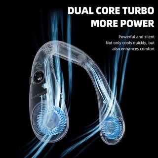 Foto 2 | Ventilador Portátil De Cuello Colgante Sin Hojas Con Batería De 3000 Mah - Venta Internacional.