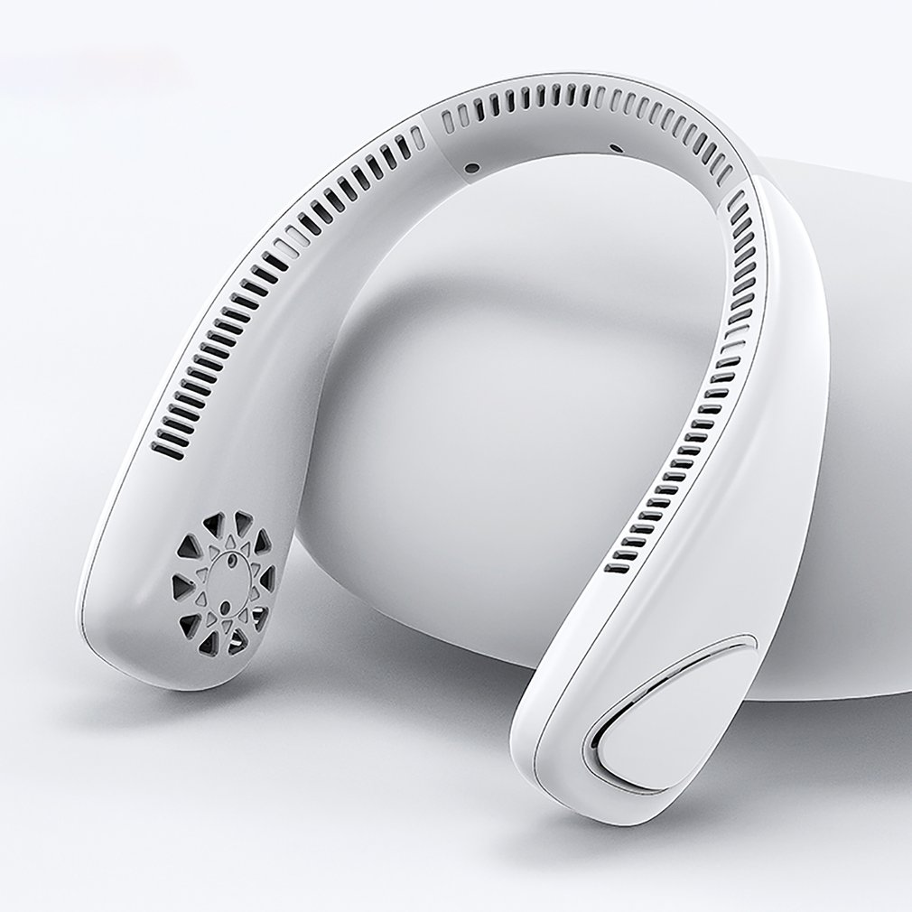 Foto 4 pulgar | Mini Ventilador De Cuello Sin Aspas, Ventilador F14, Blanco, Batería De 3-6 H De Duración - Venta Internacional.