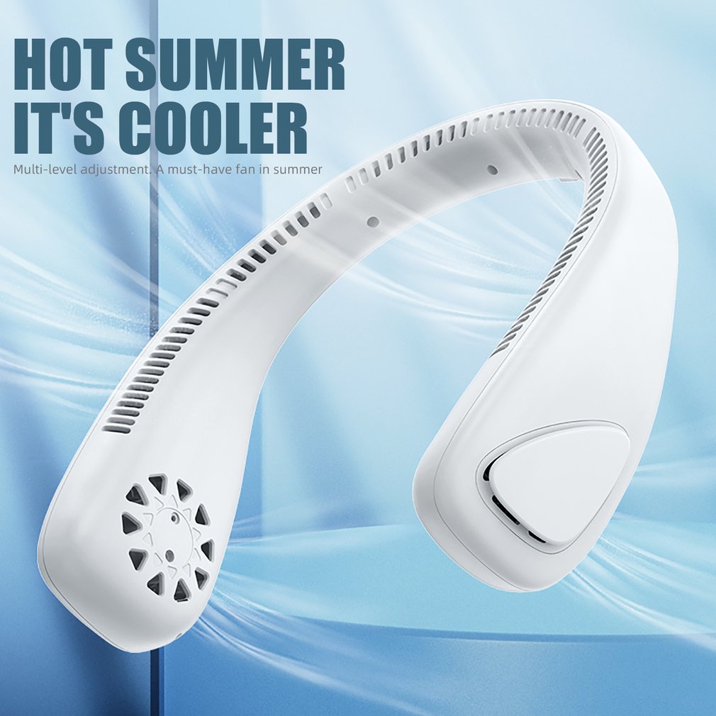 Foto 3 pulgar | Mini Ventilador De Cuello Sin Aspas, Ventilador F14, Blanco, Batería De 3-6 H De Duración - Venta Internacional.
