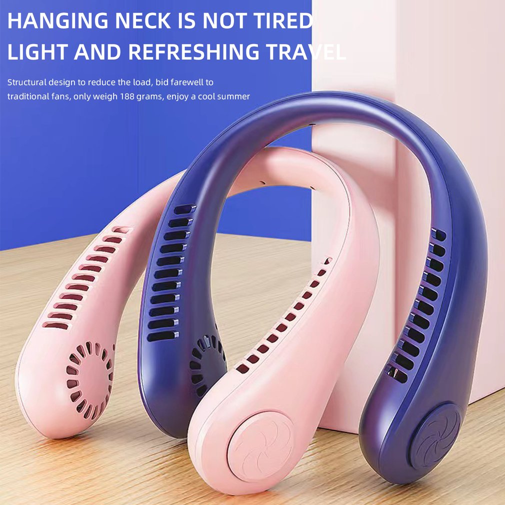 Foto 3 pulgar | Ventilador de Cuello Portátil Halter Fan Sports Lazy Mini para Colgar USB - Venta Internacional