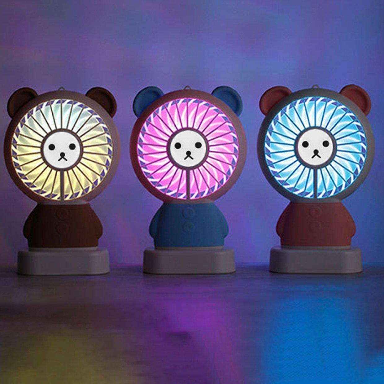 Foto 3 pulgar | Ventilador Portátil con Carga Mini Usb con Forma de Oso de Dibujos Animados - Venta Internacional
