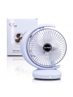 Foto 1 | Ventilador de Escritorio Playbox VE3-033 color Plata con Velocidad Ajustable
