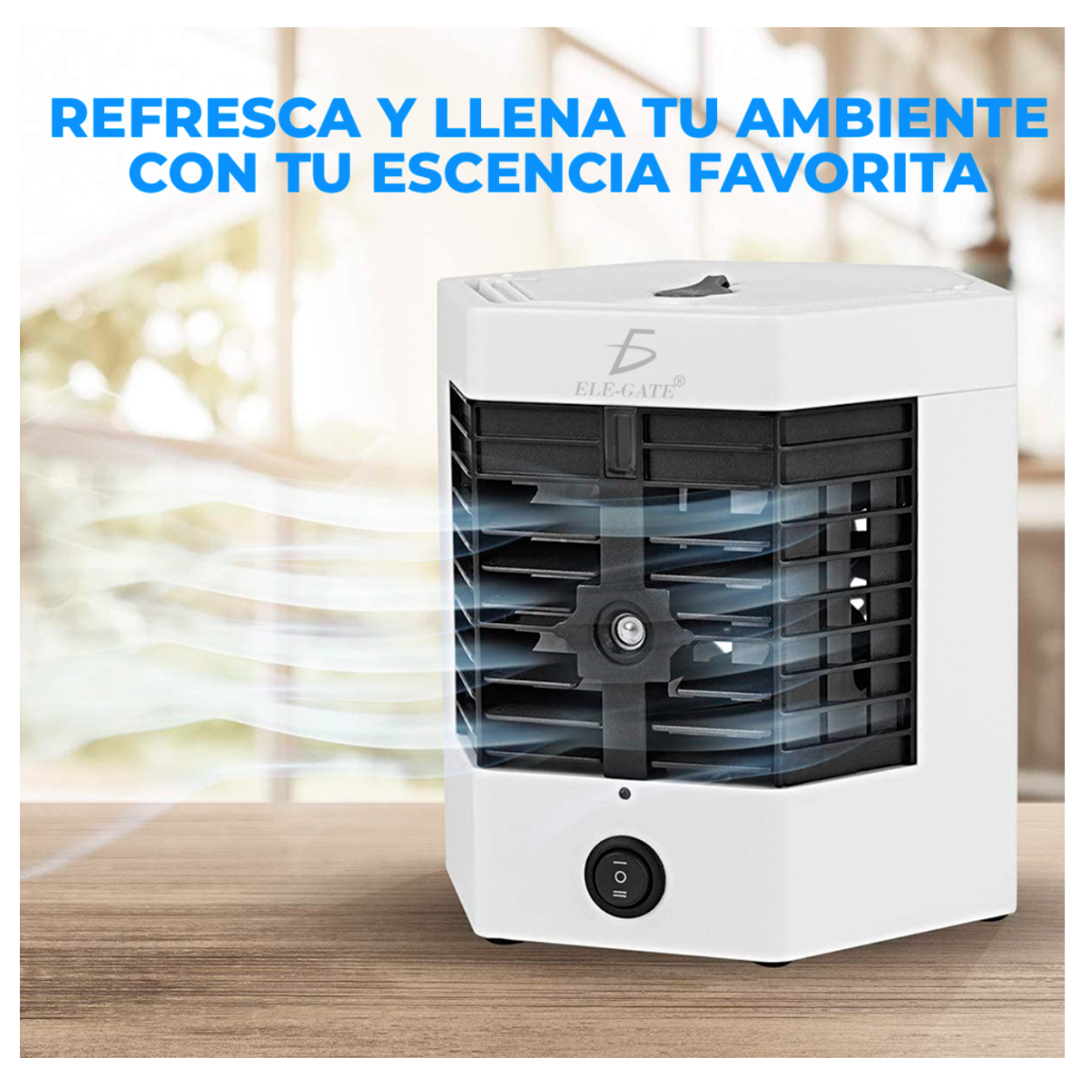 Foto 4 | Ventilador Humidificador De Aire Enfriador De Aire Con Cable Usb color Blanco