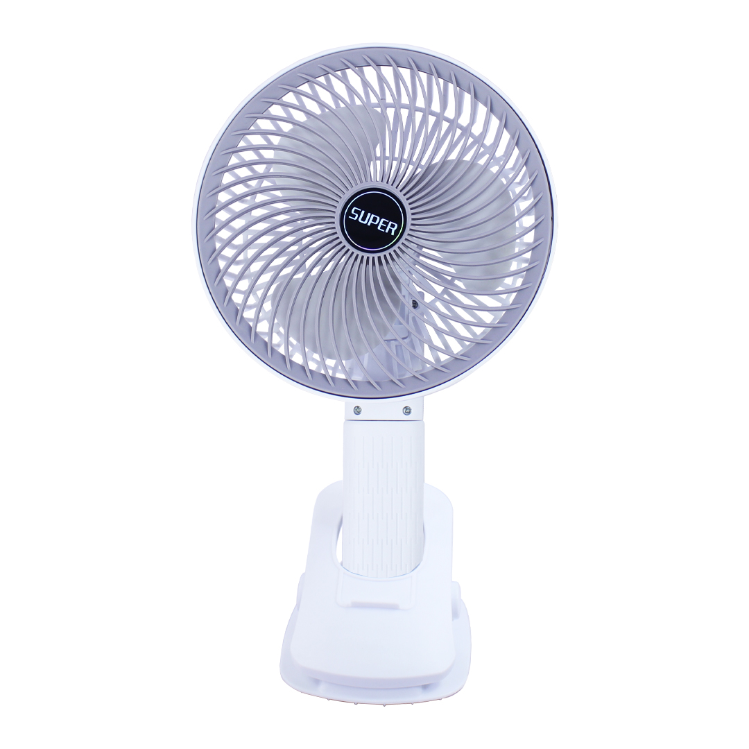 Ventilador De Ecritorio Fan Recargable Con Pinza Clip