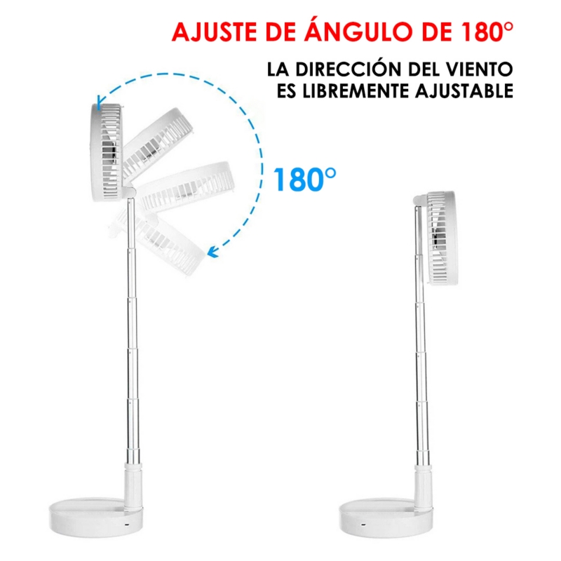 Foto 3 | Ventilador Usb Extensible Y Recargable Con Ángulo De 180° Gti P9 - Venta Internacional.