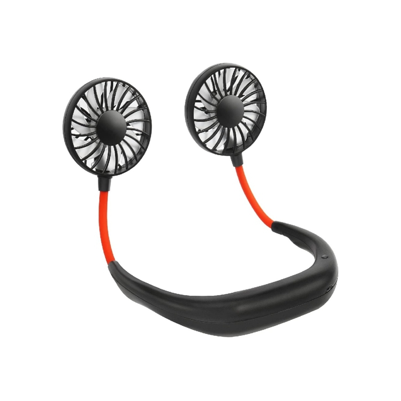 Miniventilador Portátil Con Cuello Recargable, Diseño Manos Libres - Venta Internacional.