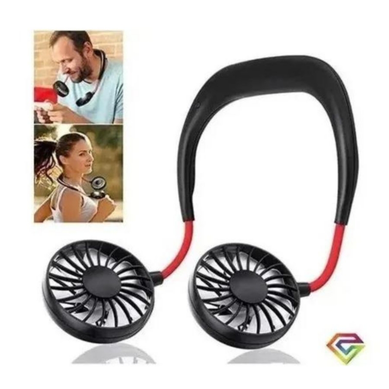 Ventilador De Cuello Portátil Recargable Con Difusor De Aroma 177 G - Venta Internacional.