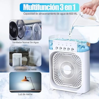 Foto 2 | Ventilador Humificador Aire Acondicionado Dosyu Portátil Con Led Climatizador De Aire