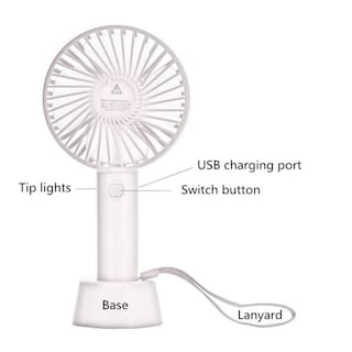 Foto 2 | Mini Ventilador De Mano Personal Portátil Recargable Usb - Venta Internacional.