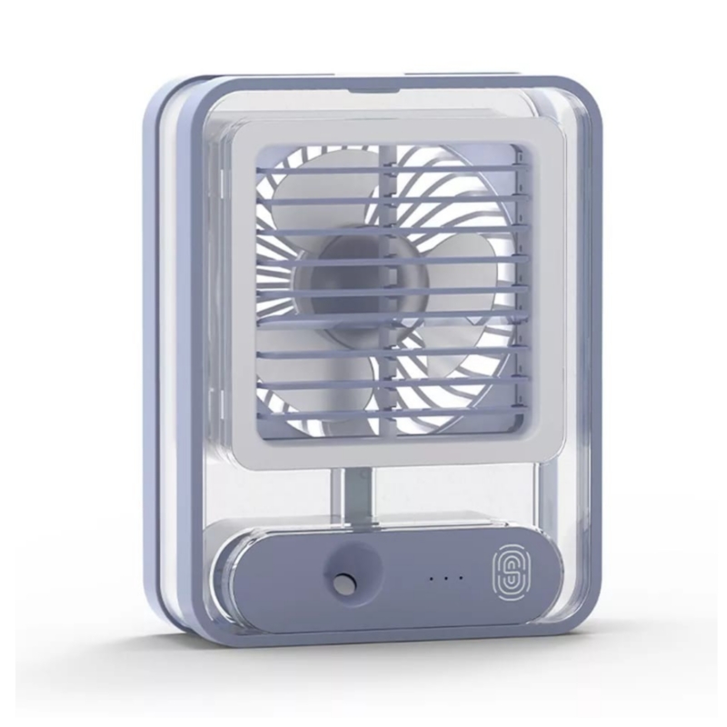 Ventilador De Refrigeración Con Pulverizador Y Luz Led - Venta Internacional.