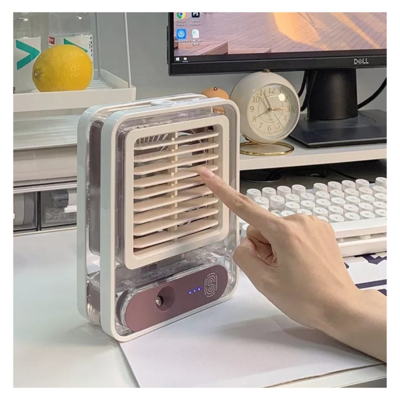 Foto 4 pulgar | Ventilador De Refrigeración Con Pulverizador Y Luz Led - Venta Internacional.