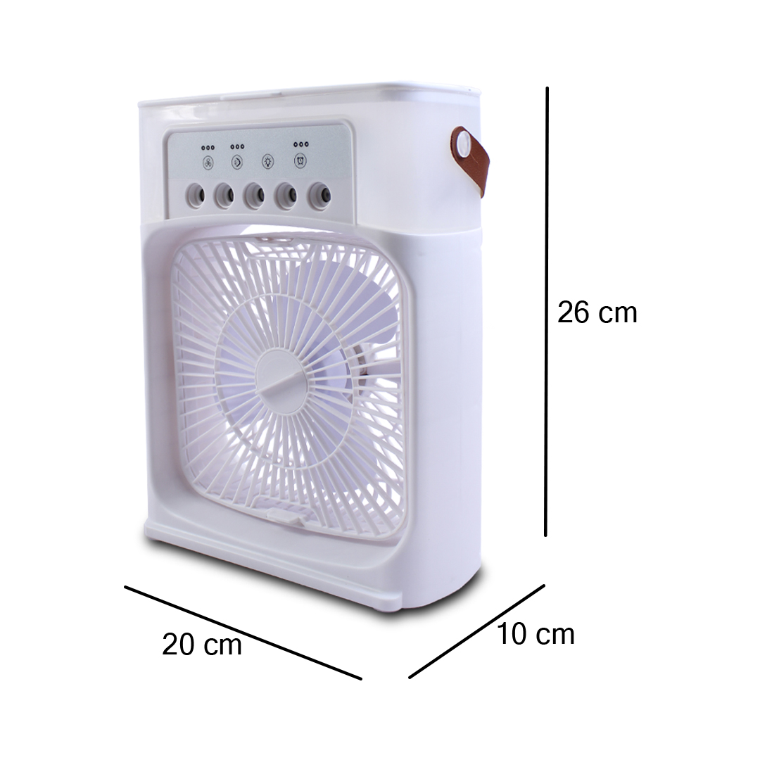 Foto 5 pulgar | Ventilador de Escritorio Playbox Blanco con Pulverización de Agua