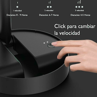 Foto 3 | Ventilador de Escritorio Dosyu Negro Plegable Recargable