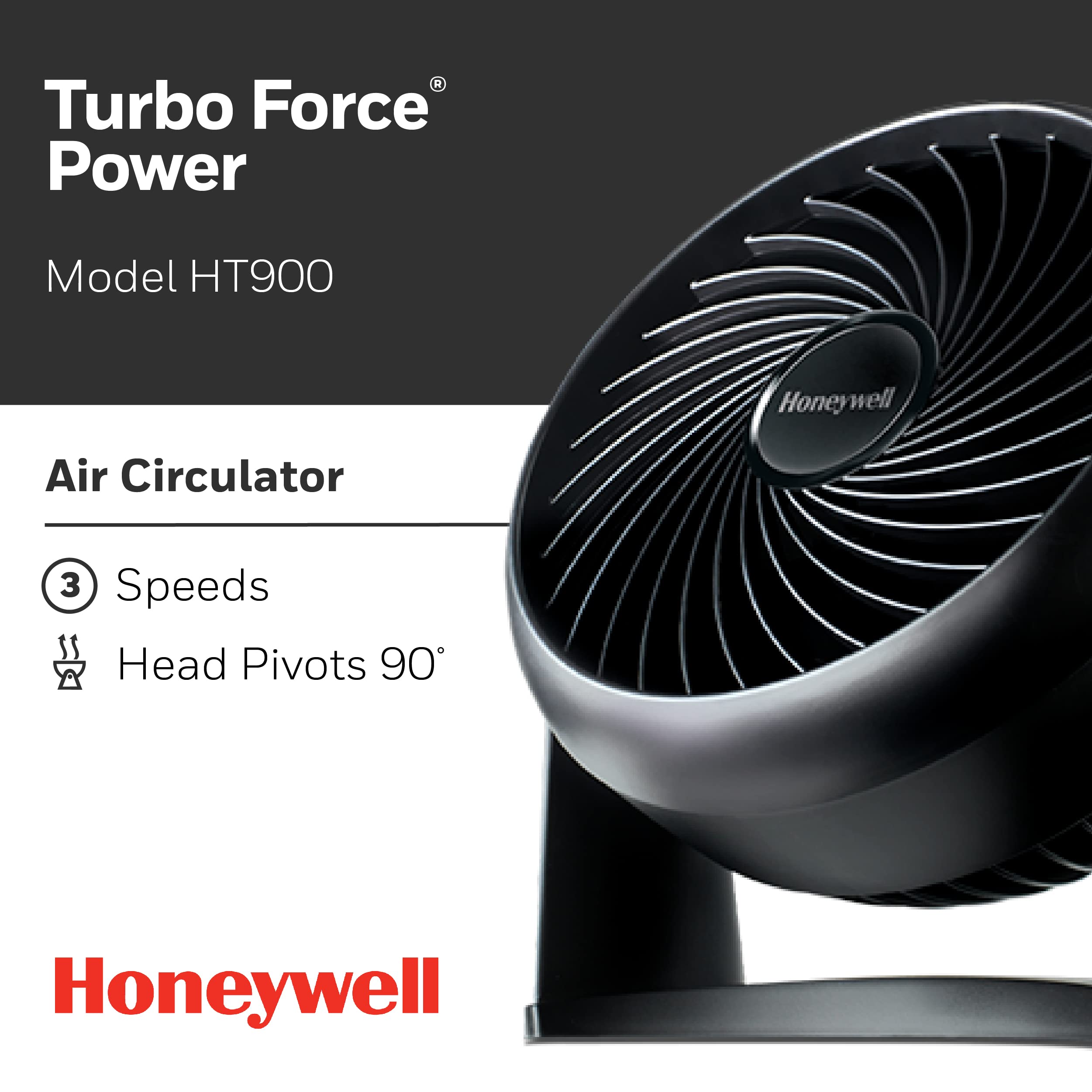 Foto 3 pulgar | Ventilador Honeywell HT-900 Turboforce Negro Paquete de 4 - Venta Internacional