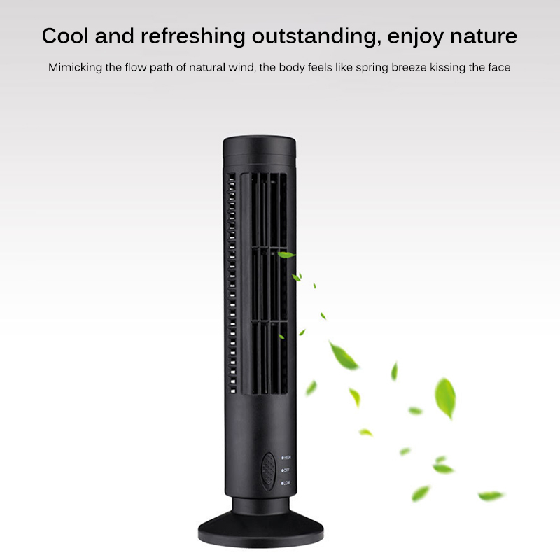Foto 3 pulgar | Ventilador de Torre Usb Httn Eléctrico Portátil sin Aspas 2 Velocidades - Venta Internacional