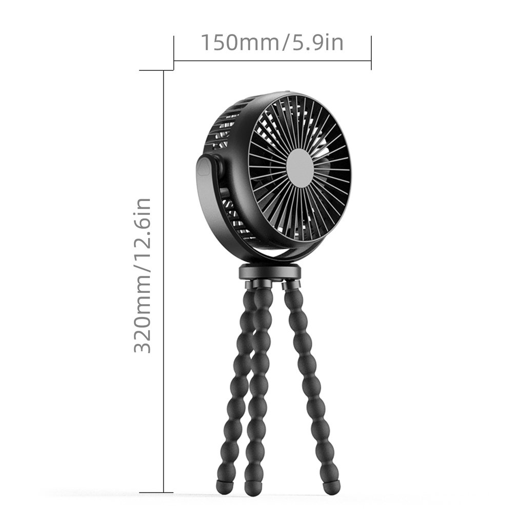 Foto 4 pulgar | Ventilador con Clip con Batería de 5200 Mah - Venta Internacional