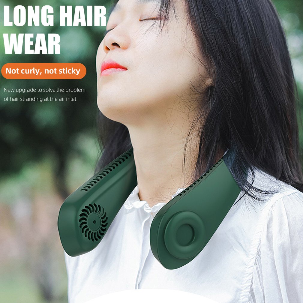 Foto 6 pulgar | Ventilador para Cuello Recargable por Usb con 3 Velocidades- Venta Internacional