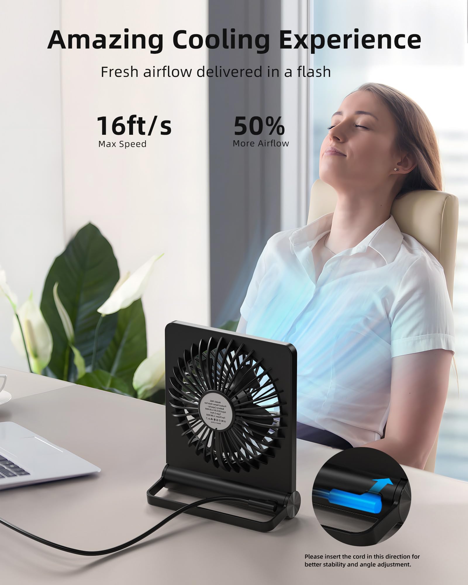 Foto 2 | Ventilador Usb Koonie Strong Wind Ultrasilencioso - Venta Internacional