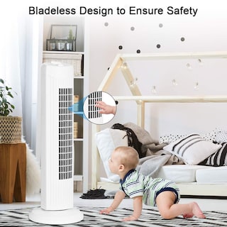 Foto 5 | Ventilador Tipo Torre Costway Oscilante Blanco - Venta Internacional