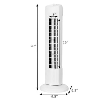 Foto 7 | Ventilador Tipo Torre Costway Oscilante Blanco - Venta Internacional