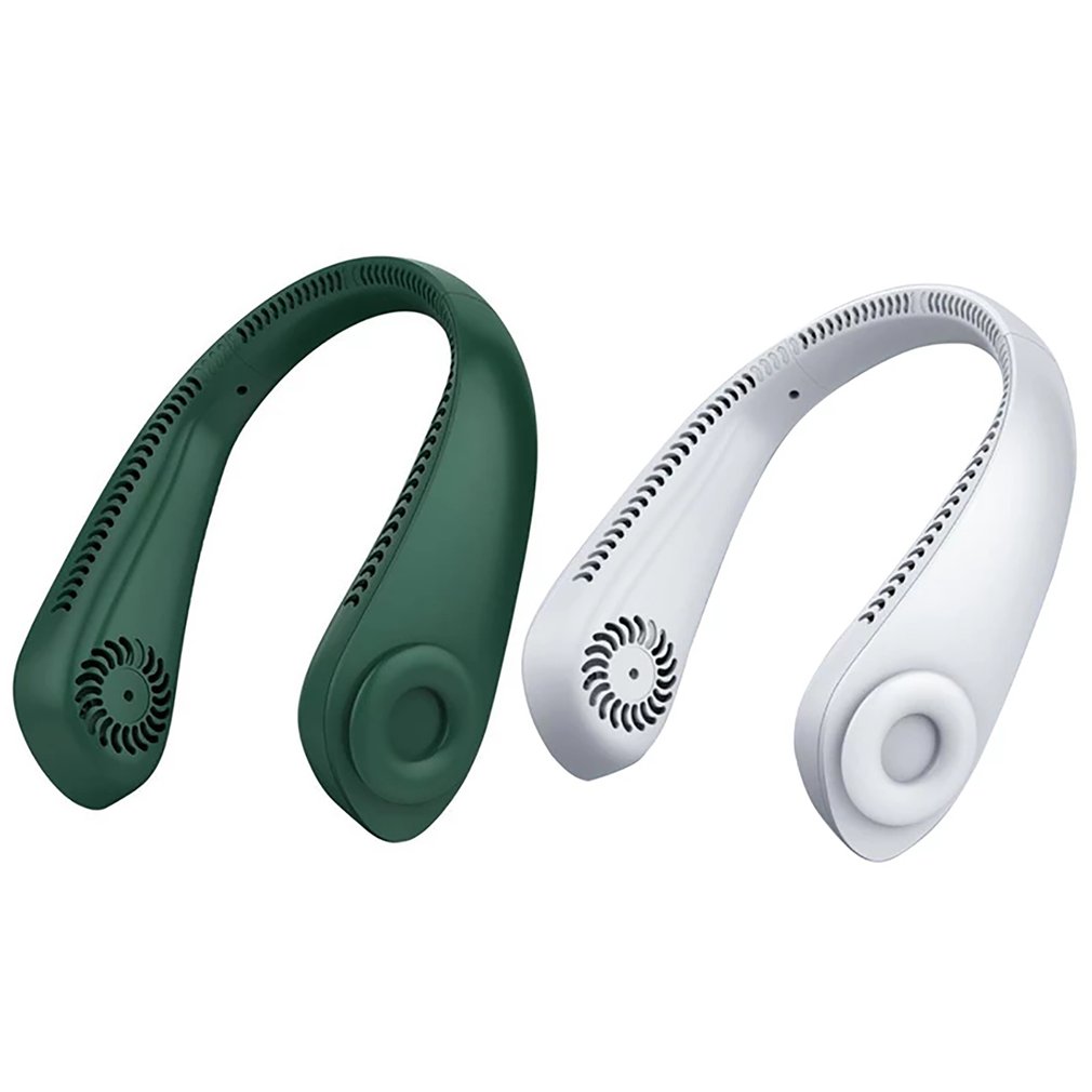 Foto 3 pulgar | Ventilador para Cuello Recargable por Usb Blanco - Venta Internacional