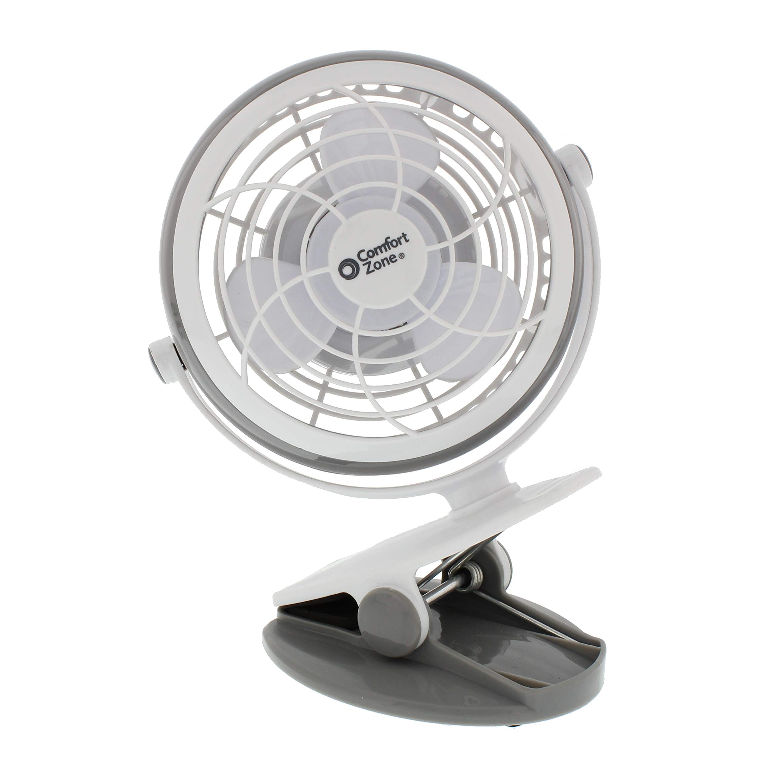 Ventilador de Escritorio o Clip Comfort Zone de Doble Base con USB y Batería de 10 cm