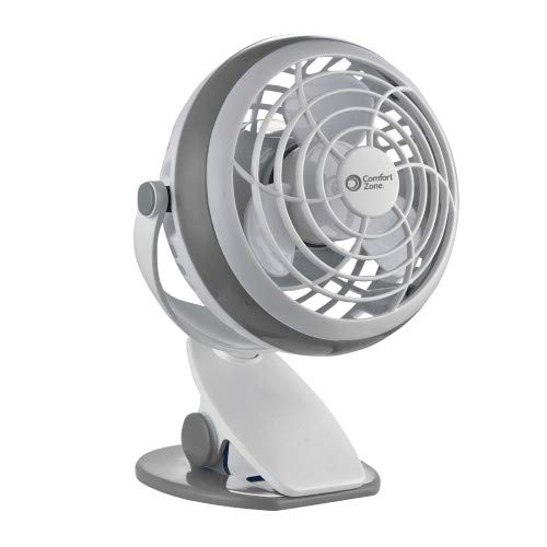 Foto 2 | Ventilador de Escritorio o Clip Comfort Zone de Doble Base con USB y Batería de 10 cm