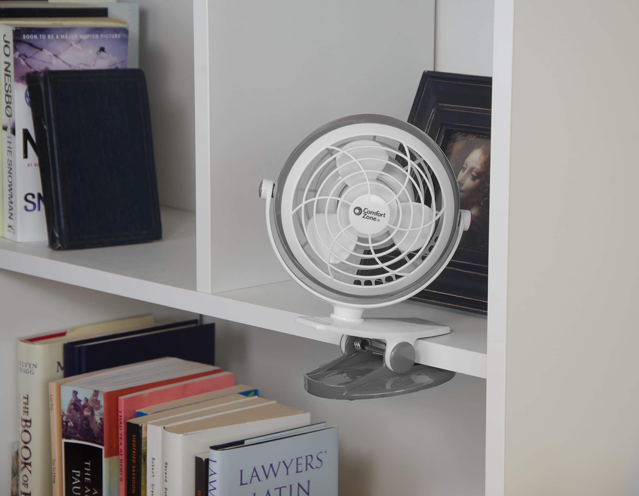 Foto 6 | Ventilador de Escritorio o Clip Comfort Zone de Doble Base con USB y Batería de 10 cm