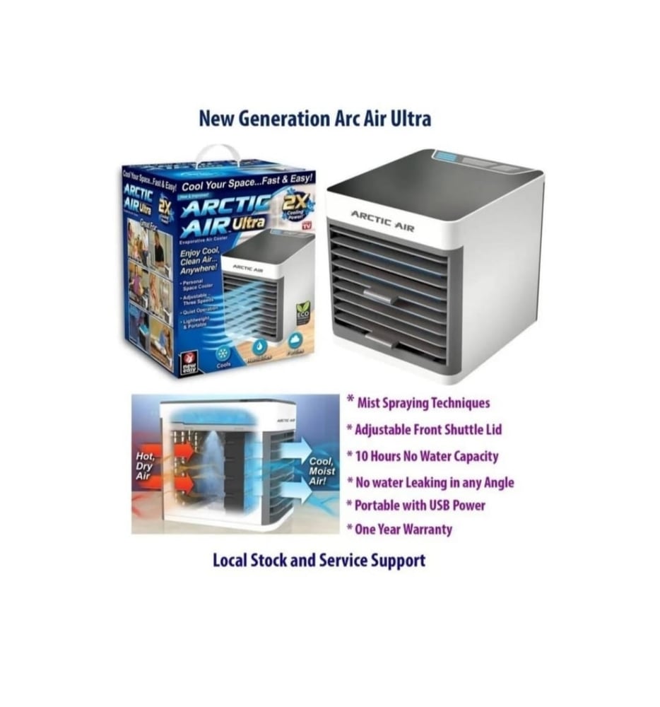 Foto 3 | Ventilador Portátil De Aire Acondicionado Arctic Mini con Tanque de Agua - Venta Internacional