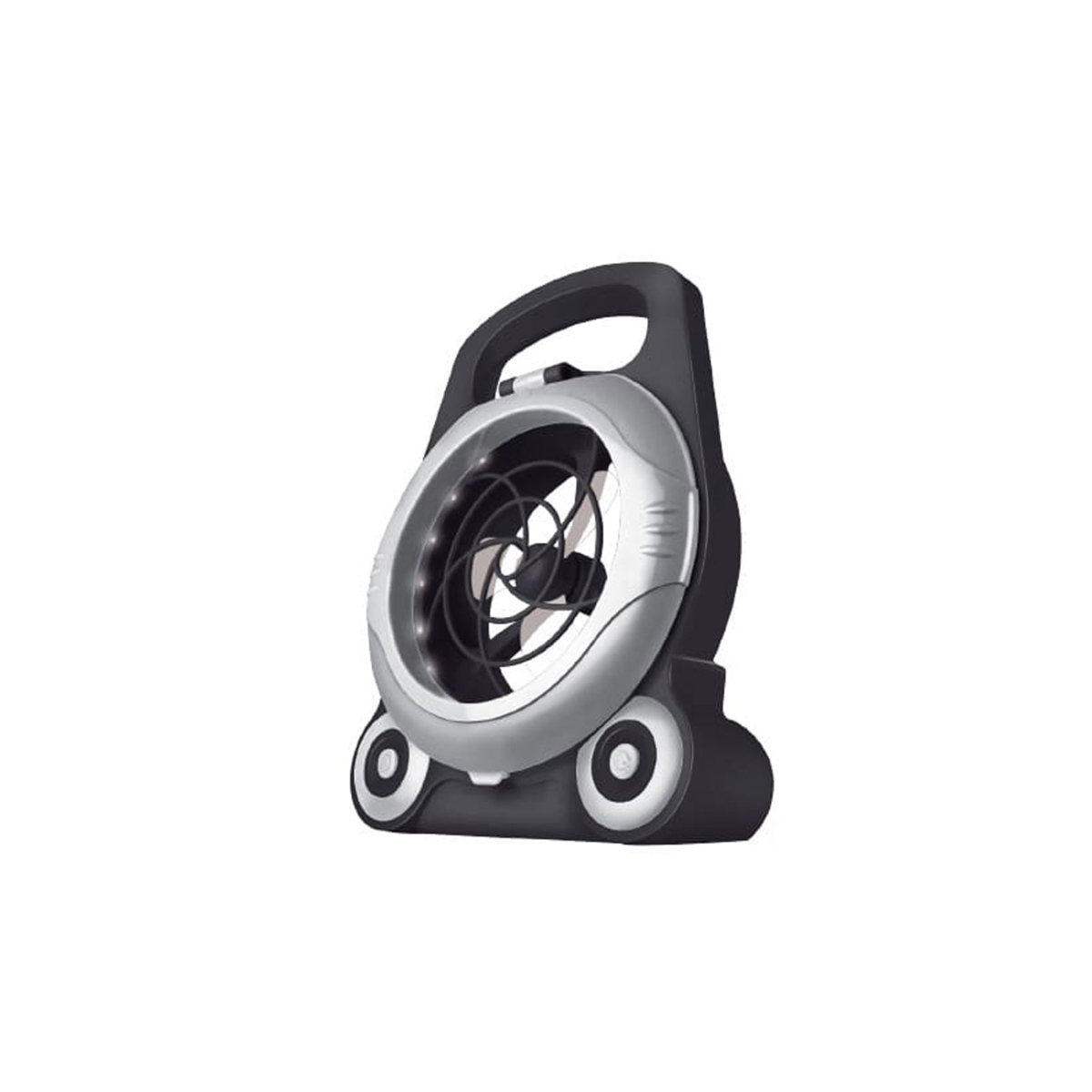 Ventilador Lampara Y Cargador Usb Aksi 111683 Negro