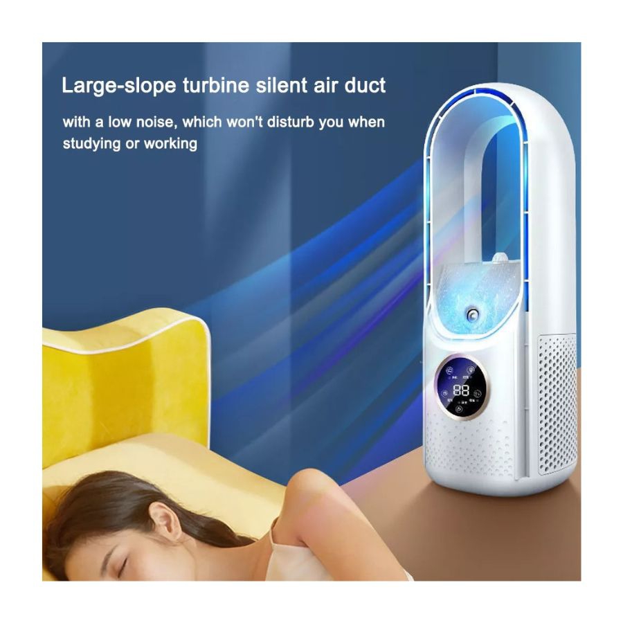 Foto 5 pulgar | Ventilador de Mesa Blanco Portátil-Venta Internacional