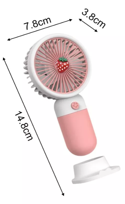 Foto 3 | Miniventilador de Escritorio Usb De 250 Mah con Diseño De Frutas - Venta Internacional
